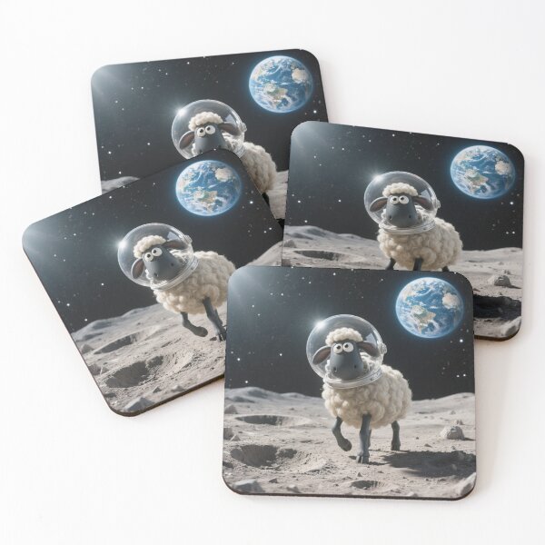 Item preview, One Small Step For Lamb: Astronaut Sheep On The Moon designed and sold by zohocreations.