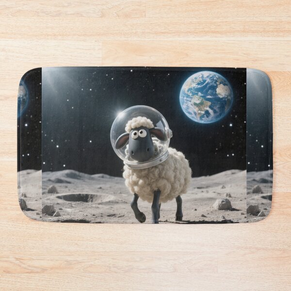 Item preview, One Small Step For Lamb: Astronaut Sheep On The Moon designed and sold by zohocreations.