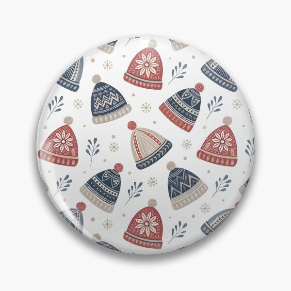 Item preview, Nordic Santa Hats | Cozy Christmas Folk Art designed and sold by Shuga-Design.