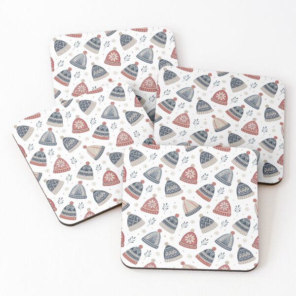 Item preview, Nordic Santa Hats | Cozy Christmas Folk Art designed and sold by Shuga-Design.
