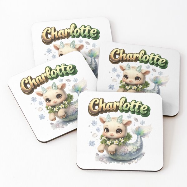 Item preview, Charlotte Capricorn – Zodiac Cute Fantasy Name Art designed and sold by AlexLineArt.