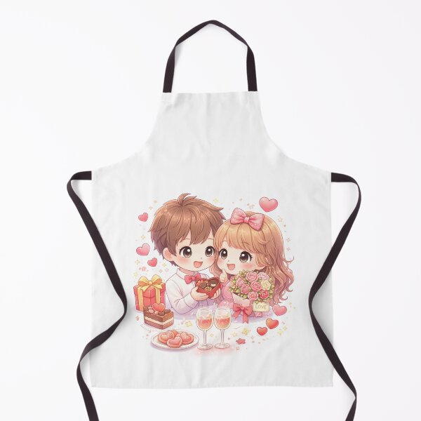 Item preview, Kawaii Valentine Couple – Sweet Love Date designed and sold by kimkosovo.