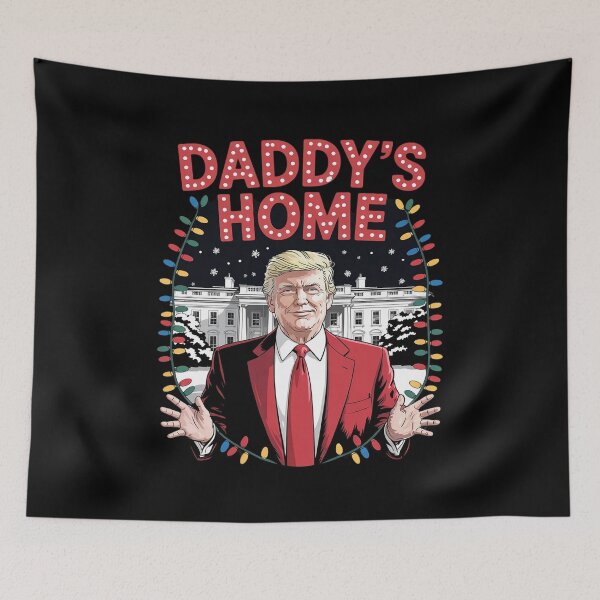 Item preview, Daddy's Home For Christmas Trump Santa Hat Xmas Light  designed and sold by FadeOfThrone.