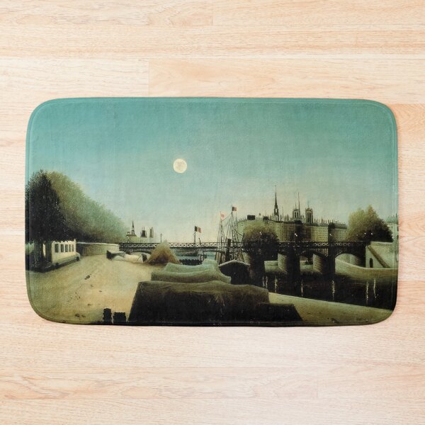 Item preview, A View of the Ile Saint Louis from Port Saint Nicolas Evening - 1888 - Henri Rousseau designed and sold by DrewGansen.