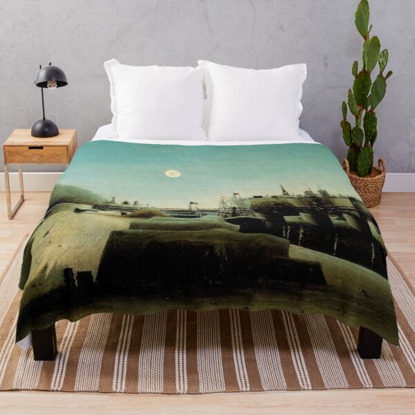 Item preview, A View of the Ile Saint Louis from Port Saint Nicolas Evening - 1888 - Henri Rousseau designed and sold by DrewGansen.