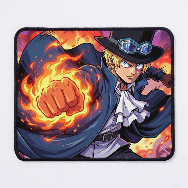 Item preview, Sabo Wanted Poster Style Wall Art | Anime Fire Hero Illustration designed and sold by AbstractAuraArt.