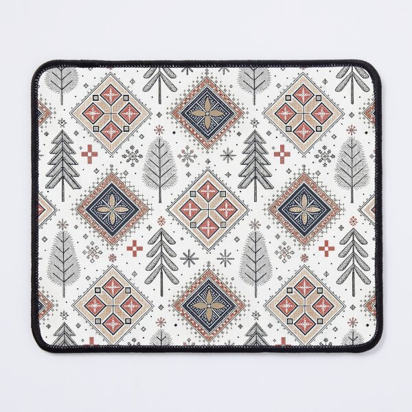 Item preview, Nordic Cross-Stitch Folk | Scandinavian Winter Art designed and sold by Shuga-Design.