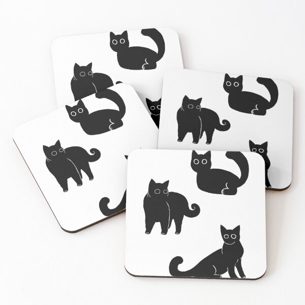 Item preview, Black cats minimalistic designed and sold by trustglitchart.