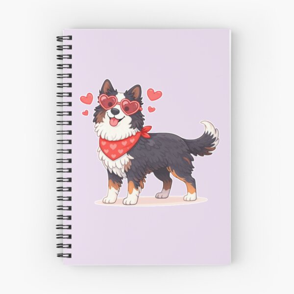 Item preview, Cute Border Collie in Love – Minimal Valentine Dog Illustration designed and sold by GoodyPaws.