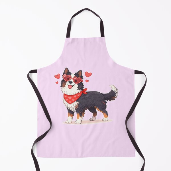 Item preview, Cute Border Collie in Love – Minimal Valentine Dog Illustration designed and sold by GoodyPaws.