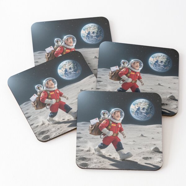 Item preview, Interplanetary Postman: Cat Co-Pilot Moon Delivery designed and sold by zohocreations.