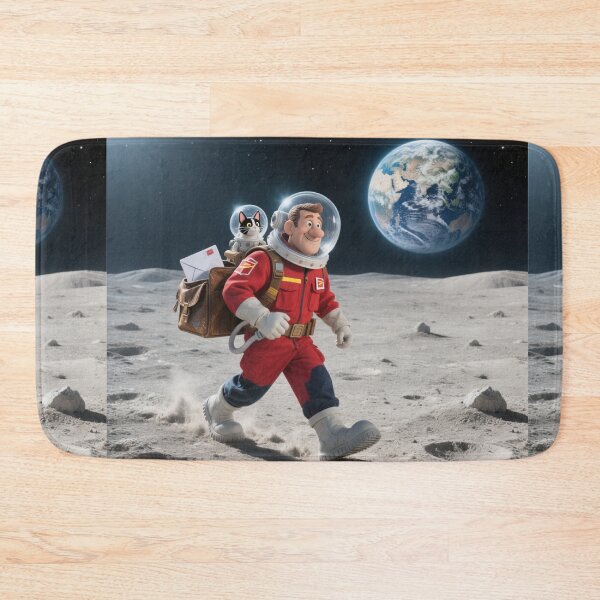Item preview, Interplanetary Postman: Cat Co-Pilot Moon Delivery designed and sold by zohocreations.