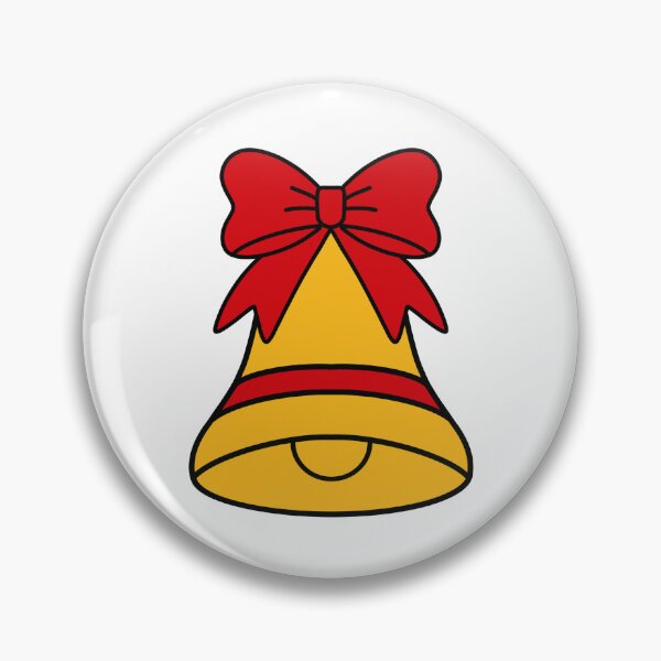 Item preview, Christmas bell and red bow hand drawn illustration designed and sold by Anngozza2.