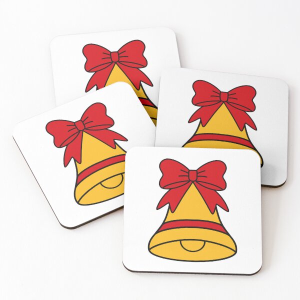 Item preview, Christmas bell and red bow hand drawn illustration designed and sold by Anngozza2.