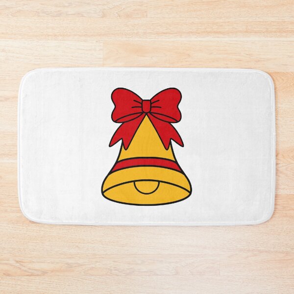 Item preview, Christmas bell and red bow hand drawn illustration designed and sold by Anngozza2.