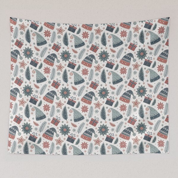 Item preview, Christmas Folk Symbols | Cozy Nordic Holiday Art designed and sold by Shuga-Design.