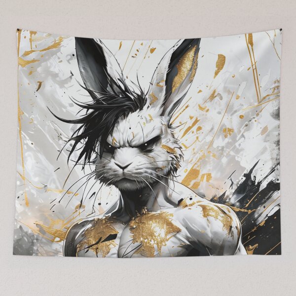 Item preview, Hybrid animal creature rabbit - man designed and sold by Mianku | Für das Leben.
