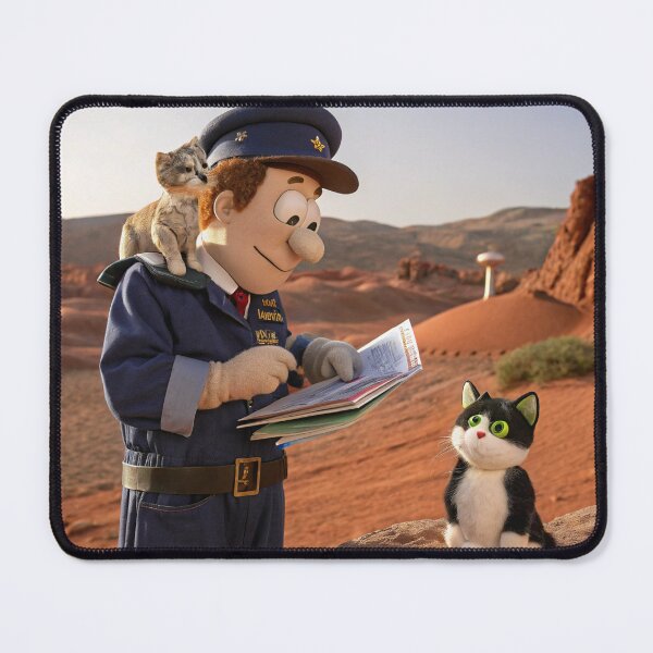 Item preview, Galactic Mailman: Space Delivery with Feline Friends designed and sold by zohocreations.