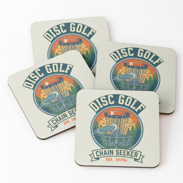 Item preview, Disc Golf Chain Seeker Retro 1970s Badge designed and sold by WAMTEES.