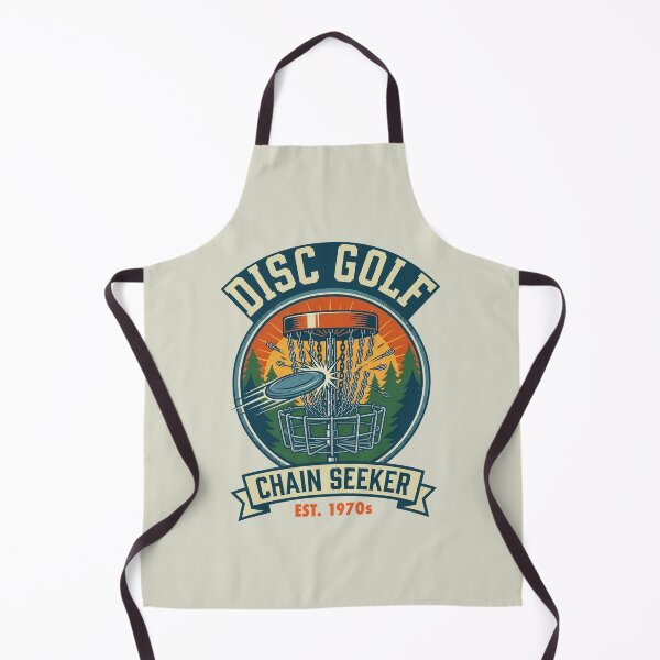 Item preview, Disc Golf Chain Seeker Retro 1970s Badge designed and sold by WAMTEES.