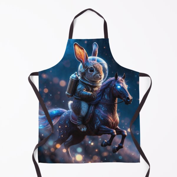 Item preview, Cosmic Bunny Astronaut Riding a Galactic Horse designed and sold by Dogandesighn.
