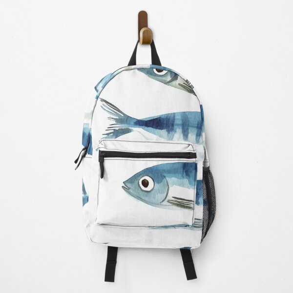 Item preview, Watercolor Sardines Fish Illustration designed and sold by Gourmet Neko Art | .
