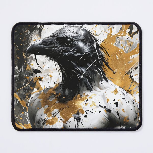 Item preview, Crow-Man Hybrid in Gold and Black designed and sold by Mianku | Für das Leben.