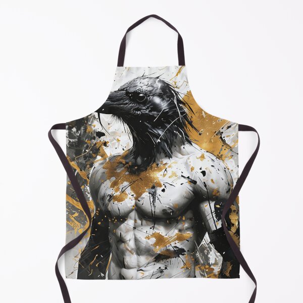 Item preview, Crow-Man Hybrid in Gold and Black designed and sold by Mianku | Für das Leben.
