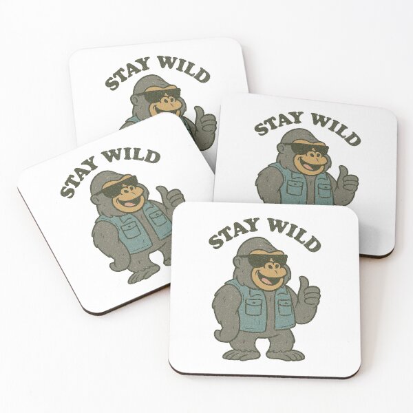Item preview, Stay Wild – Retro Cartoon Gorilla Mascot designed and sold by KrumaiFC.