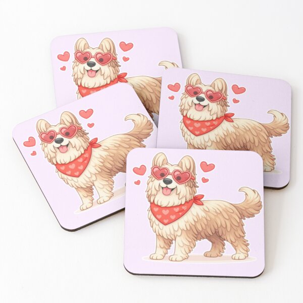 Item preview, Cute Briard in Love – Minimal Valentine Dog Illustration designed and sold by GoodyPaws.