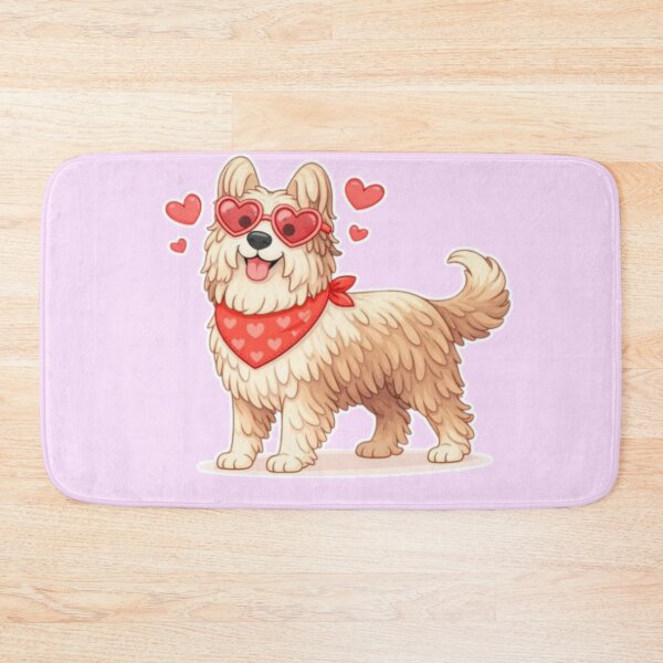 Item preview, Cute Briard in Love – Minimal Valentine Dog Illustration designed and sold by GoodyPaws.