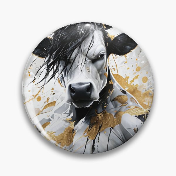 Item preview, Muscular cow-human hybrids with gold accents designed and sold by Mianku | Für das Leben.