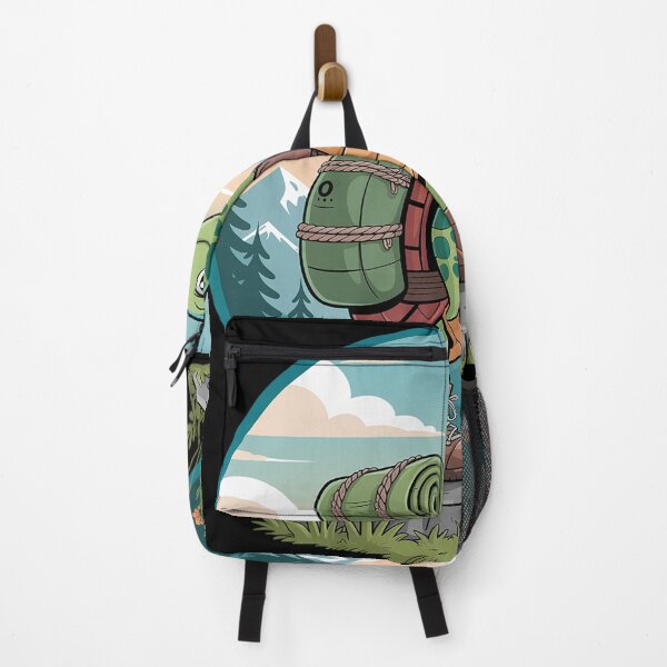 Item preview, Turtle Hiking Backpack Apparel For Outdoor Nature Hiker designed and sold by Elenasriveras.