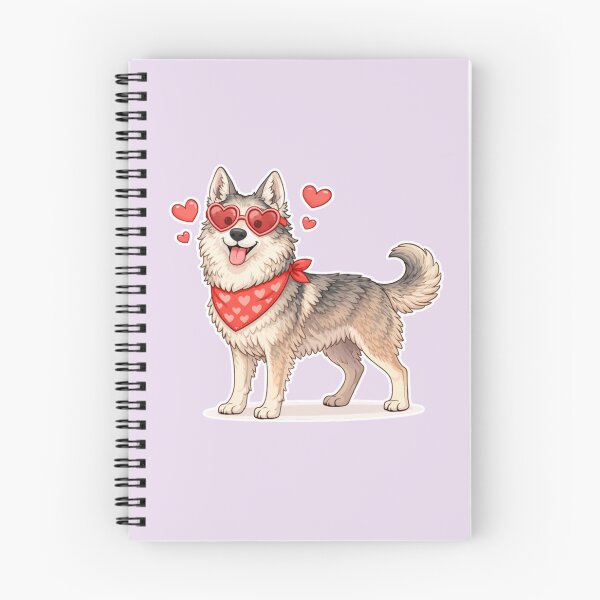 Item preview, Cute Czechoslovakian Wolfdog in Love – Minimal Valentine Dog Illustration designed and sold by GoodyPaws.