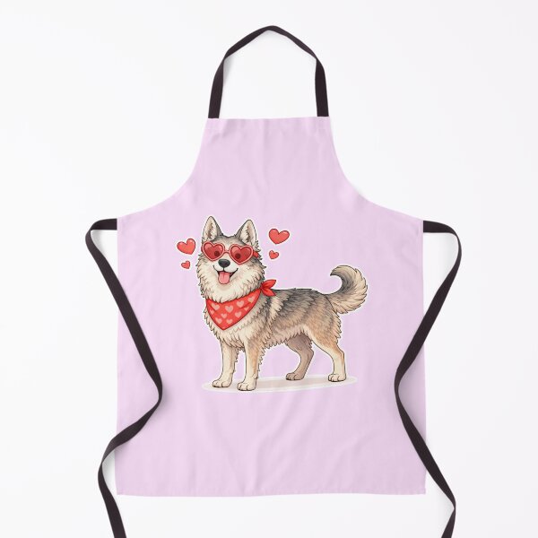 Item preview, Cute Czechoslovakian Wolfdog in Love – Minimal Valentine Dog Illustration designed and sold by GoodyPaws.