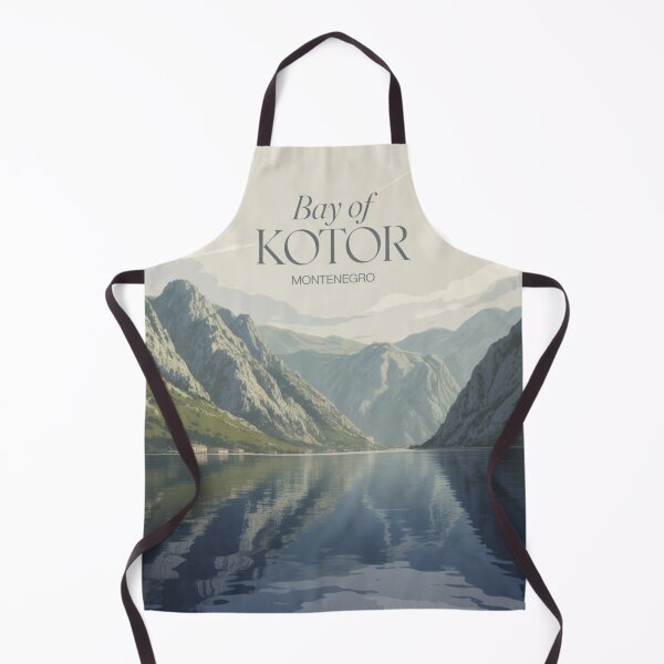Item preview, Bay of Kotor Travel Poster – Montenegro Scenic Wall Art designed and sold by Timeless Design.