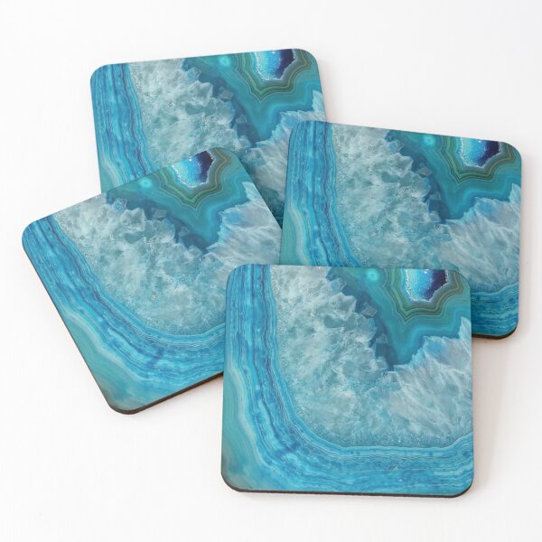 Item preview, Natural Teal Agate Crystal Texture designed and sold by capricedefille.