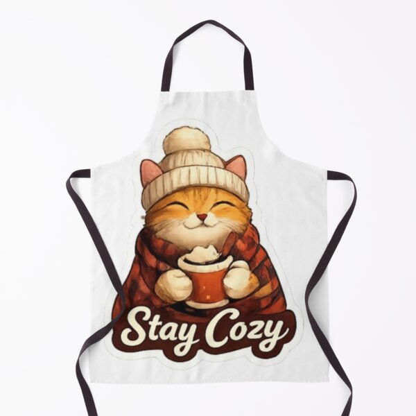 Item preview, Cozy Cat with Hot Chocolate Sticker designed and sold by KozzyCrafts.