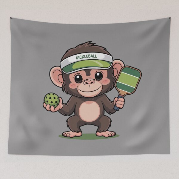 Item preview, Pickleball Chimp: Funny Chimp Animal T-Shirt designed and sold by Grang Art Artistic Designs.