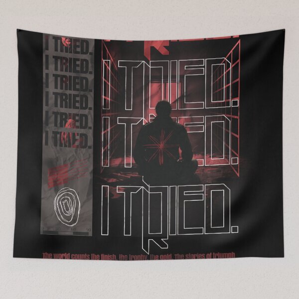 Item preview, I TRIED: The Bright Honor Poetry Poster designed and sold by Shopunte.