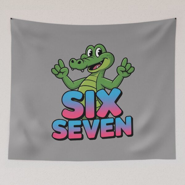 Item preview, Six Seven Funny Alligator Cartoon: Funny Alligator Animal T-Shirt designed and sold by Grang Art Artistic Designs.
