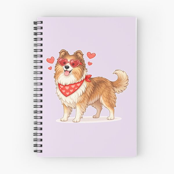Item preview, Cute Rough Collie in Love – Minimal Valentine Dog Illustration designed and sold by GoodyPaws.