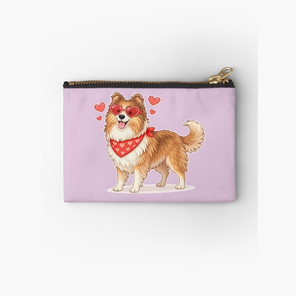 Item preview, Cute Rough Collie in Love – Minimal Valentine Dog Illustration designed and sold by GoodyPaws.