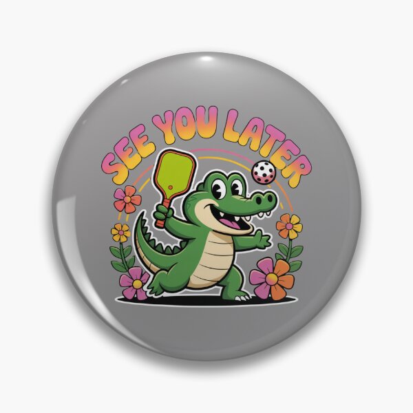 Item preview, See You Later, Pickleballer: Funny Alligator Animal T-Shirt designed and sold by Grang Art Artistic Designs.