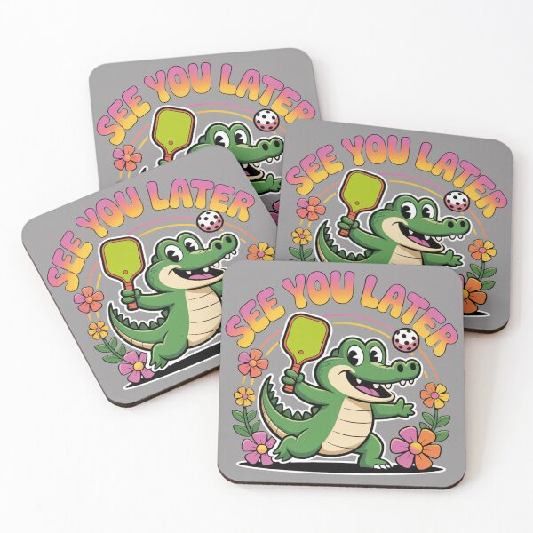 Item preview, See You Later, Pickleballer: Funny Alligator Animal T-Shirt designed and sold by Grang Art Artistic Designs.