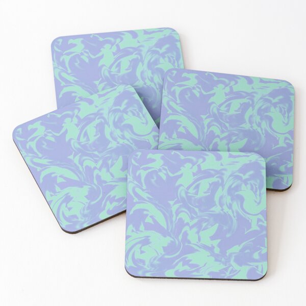 Item preview, Soft Mint & Lavender Abstract Flow designed and sold by PrismarineStudio.