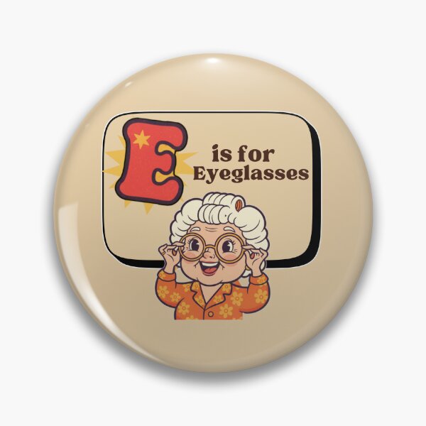 Item preview, The Senior Flashcard Series: Letter E is for Eyeglasses - Lost Eyeglasses – Retro Humor Collection designed and sold by Searching ideas.