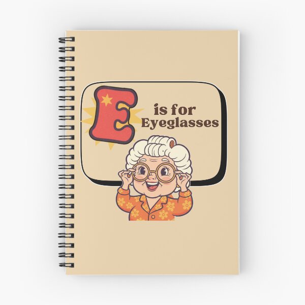 Item preview, The Senior Flashcard Series: Letter E is for Eyeglasses - Lost Eyeglasses – Retro Humor Collection designed and sold by Searching ideas.