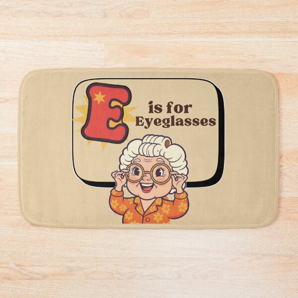 Item preview, The Senior Flashcard Series: Letter E is for Eyeglasses - Lost Eyeglasses – Retro Humor Collection designed and sold by Searching ideas.