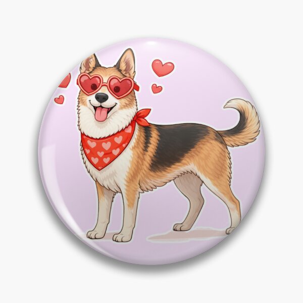 Item preview, Cute Smooth Collie in Love – Minimal Valentine Dog Illustration designed and sold by GoodyPaws.